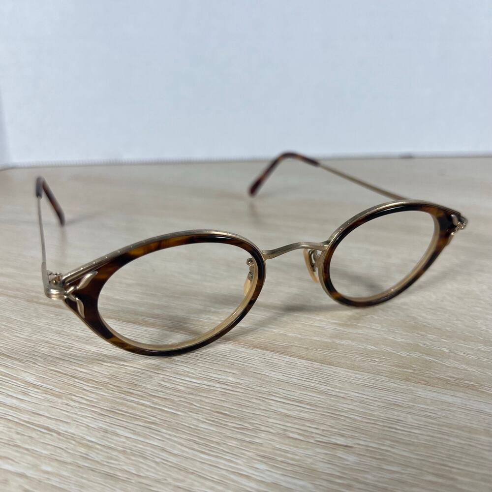 Vintage RARE! Oliver Peoples OP-98 402/BG Sunglasses FRAMES ONLY Gold Tortoise